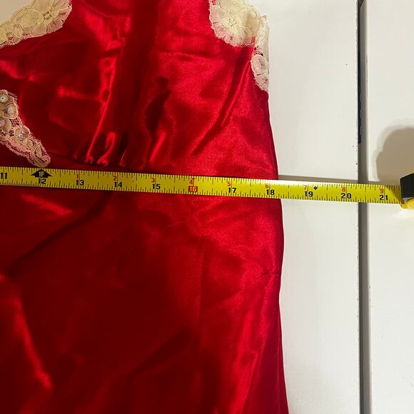 Secret Treausers Red with Lace Trim and Sequins Lingerie -size XL - Picture 5 of 8